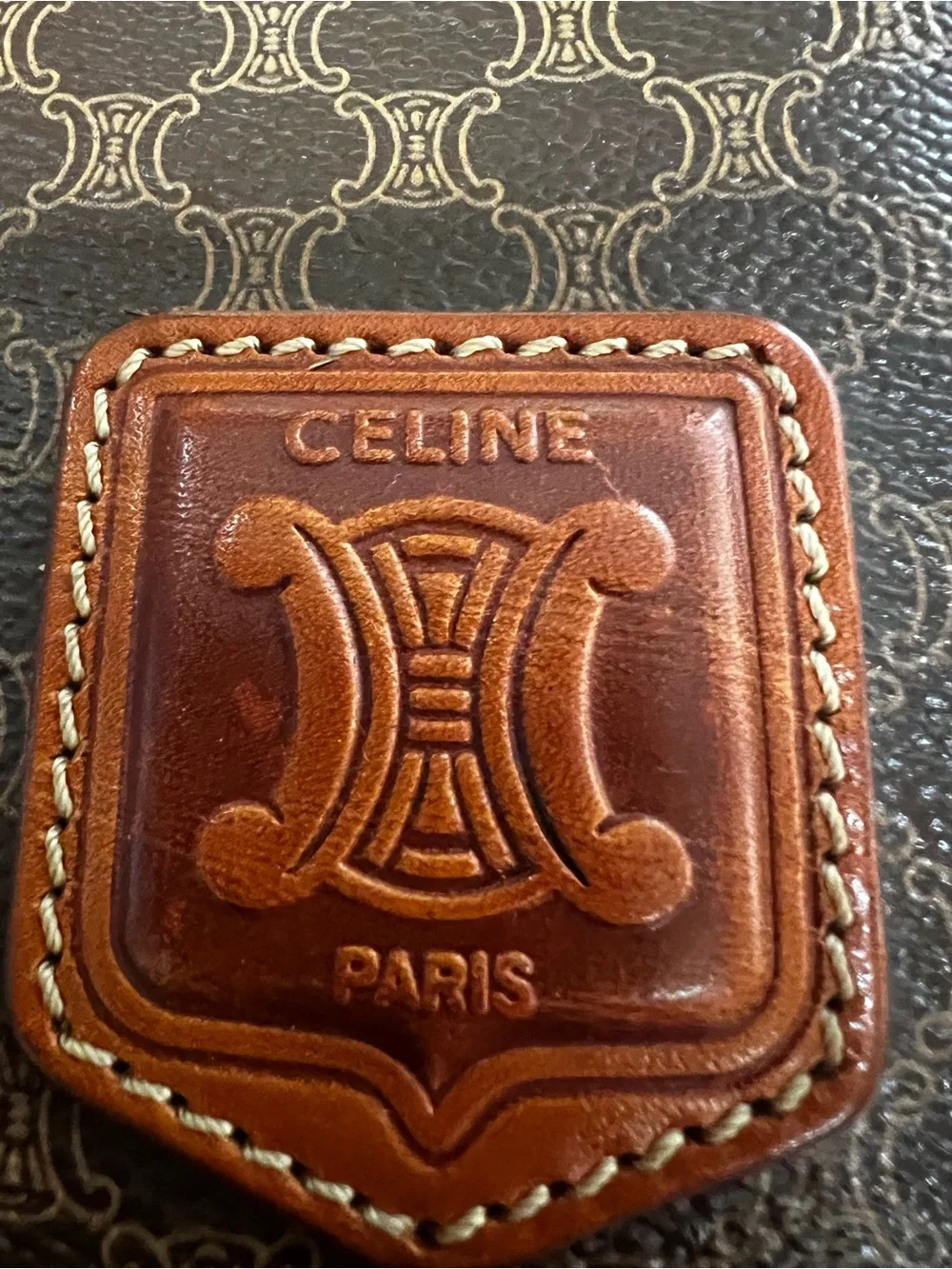 Authentic Vintage Celine Macadam Boston Travel Duffel Bag Italy COA